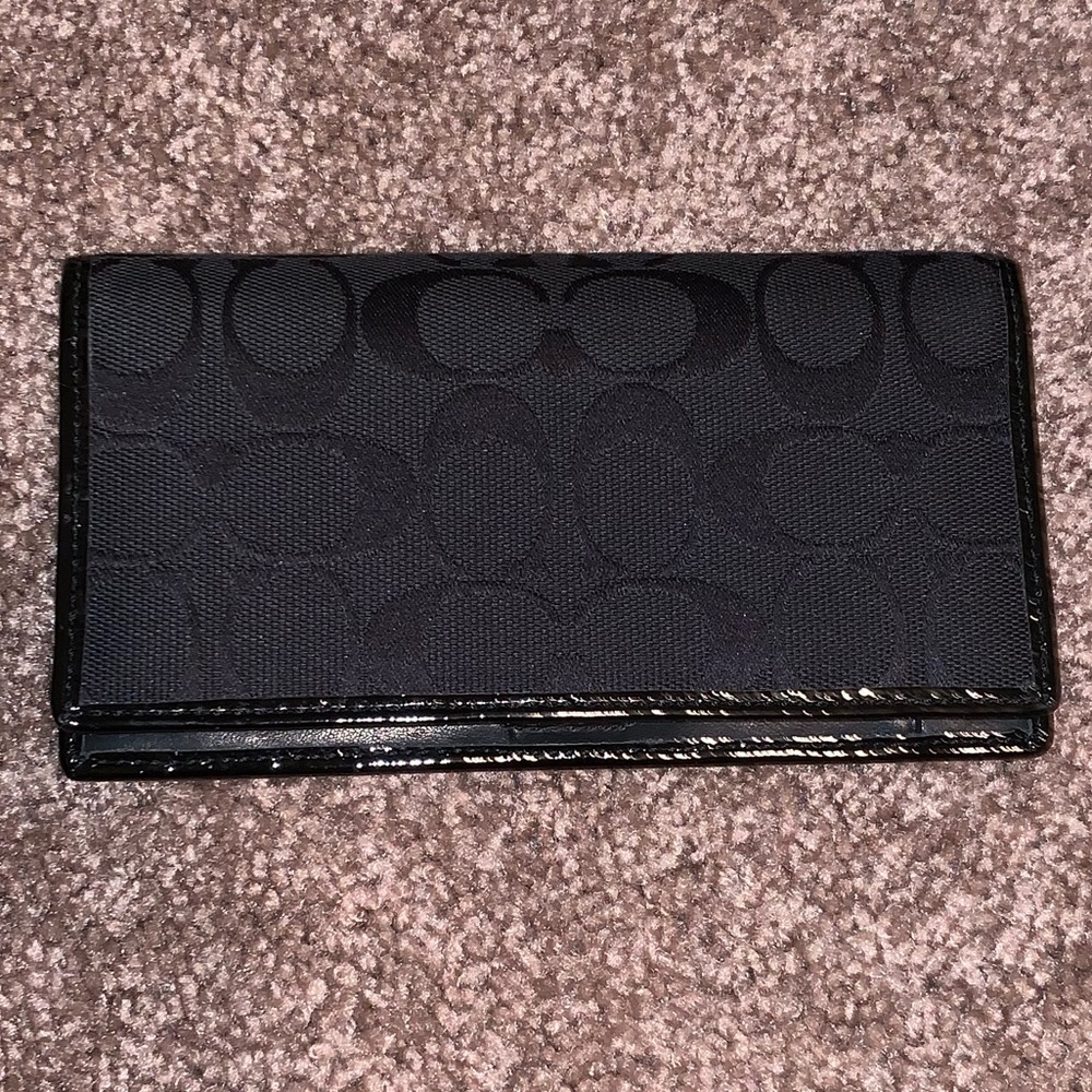 Coach Checkbook Cover